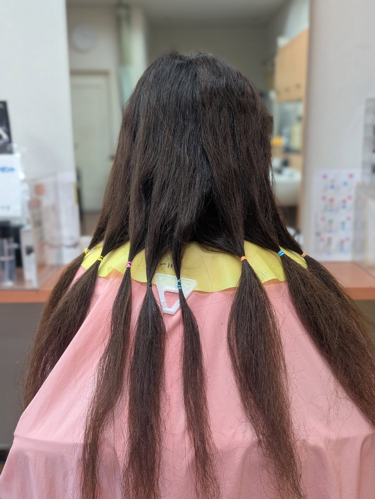 束ねた長い髪の毛は漆刷毛（うるしばけ） ヘアドネーションとして寄付 