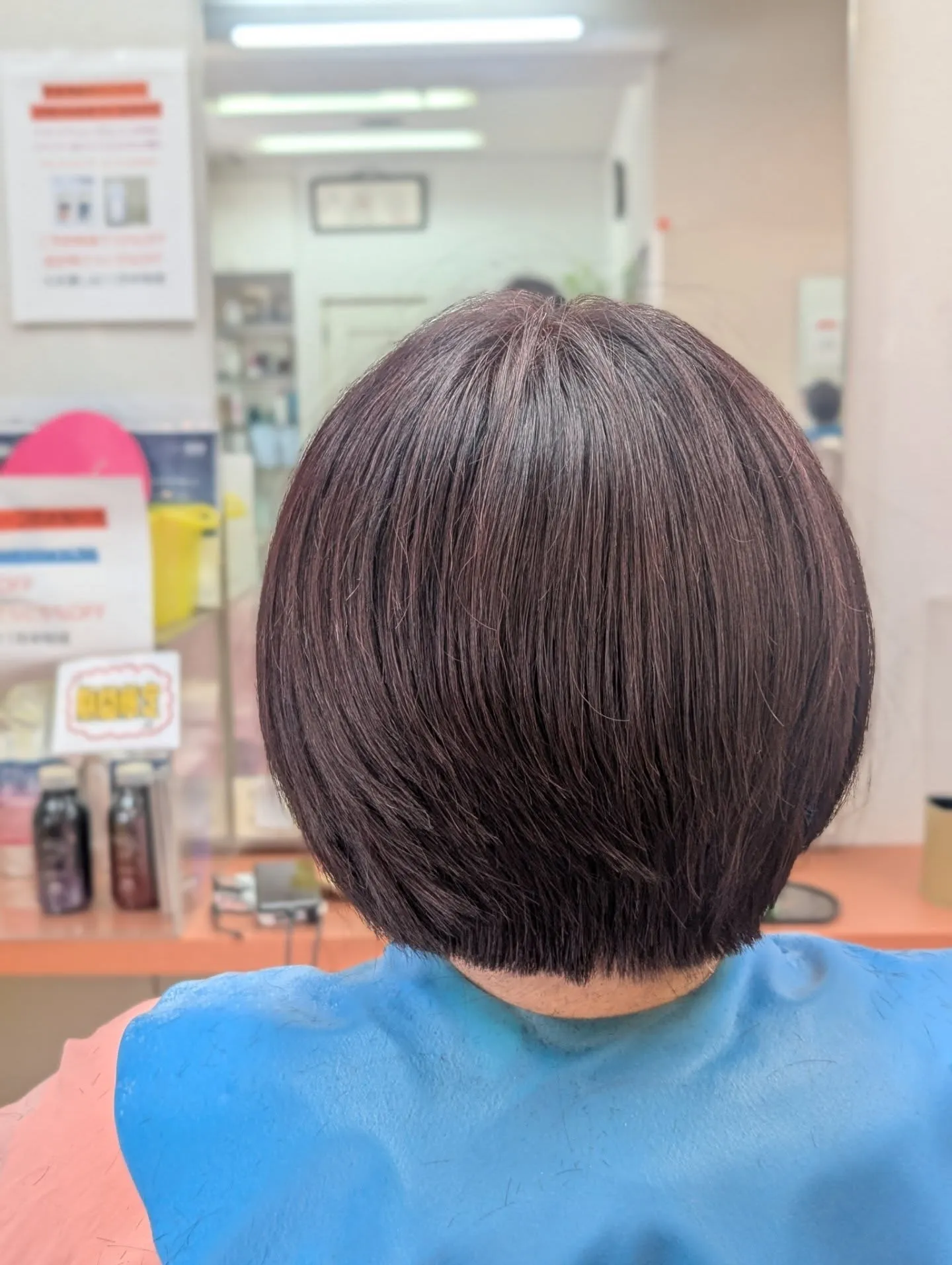 特殊カラー＆髪質改善で親子来店。