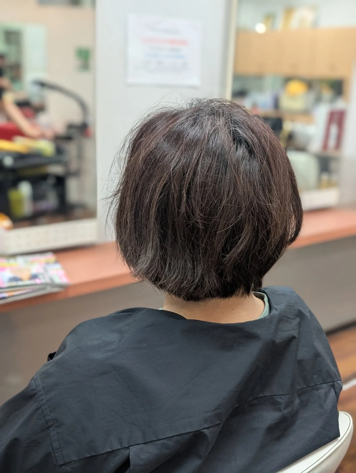 特殊カラー＆髪質改善で親子来店。