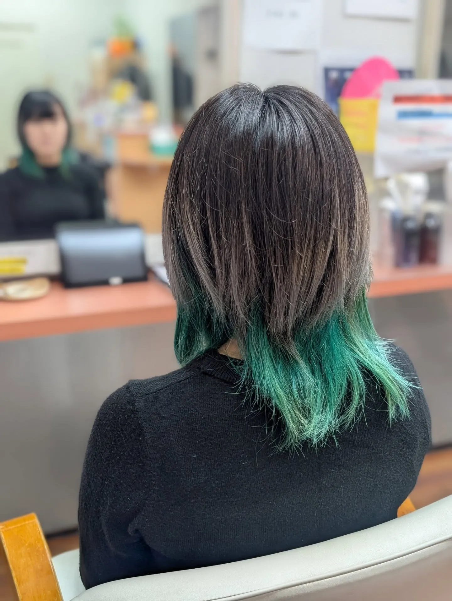 特殊カラー＆髪質改善で親子来店。