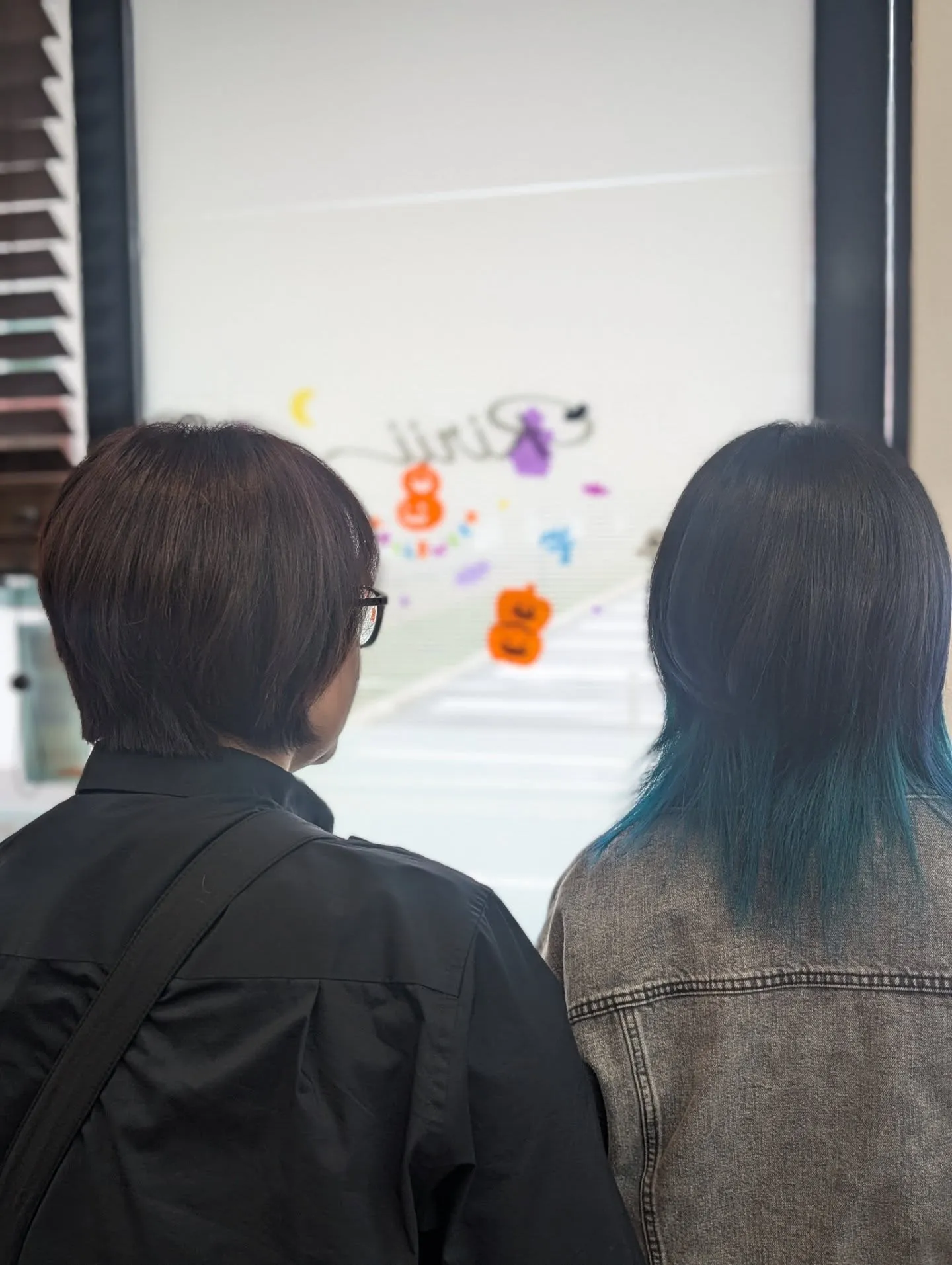 特殊カラー＆髪質改善で親子来店。