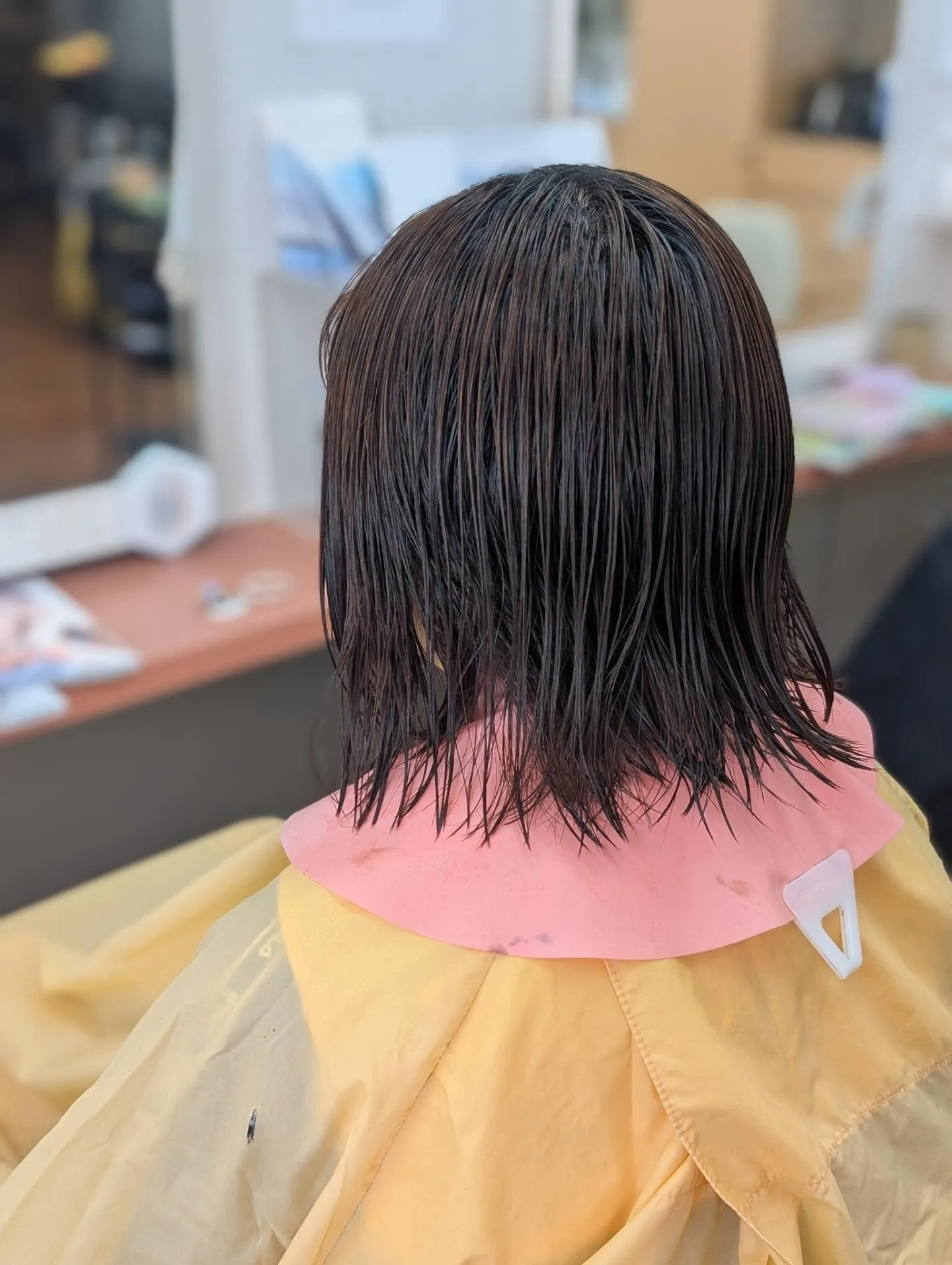 「夏限定のシルキーマッシュツーブロック」の完成形です。