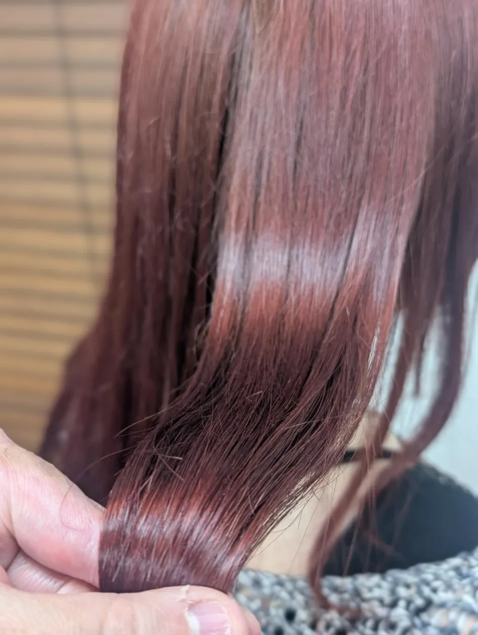 【遠方からのご来店】秋色ルフレカラー「ガーネット」×レイヤー...