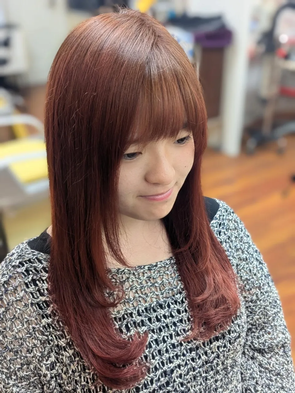 【遠方からのご来店】秋色ルフレカラー「ガーネット」×レイヤー...